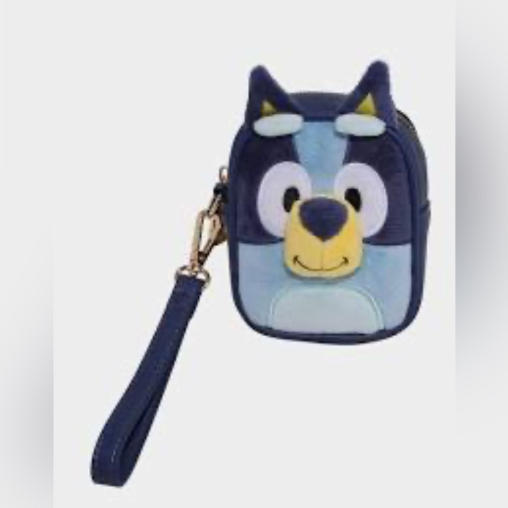BNWT Bluey Figural Plush Bluey Coin Wristlet - BoxLunch Exclusive